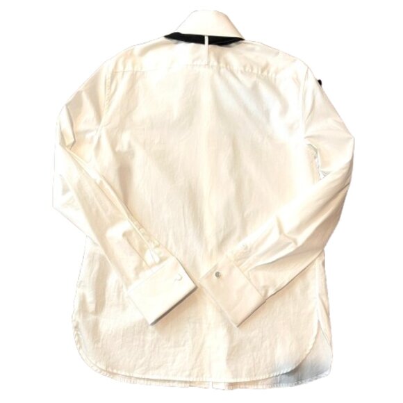 NWOT $995 Ralph Lauren Purple label Cormac Bow White Shirt - Picture 10 of 17